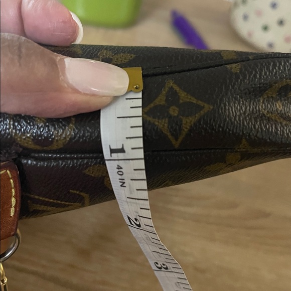 Louis Vuitton Dark Brown Monogram Shoulder Pochette Bag - Picture 15 of 16